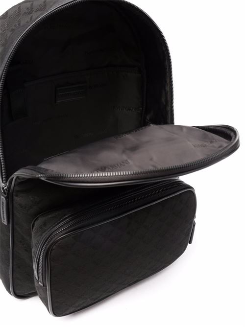 Zaino uomo Emporio Armani nero con logo jacquard EMPORIO ARMANI | Y4O315Y022V81336